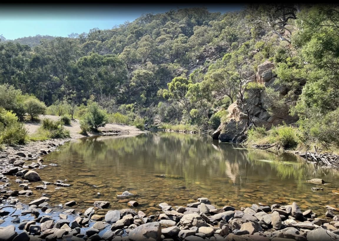 Lerderderg Gorge from Mackenzies Flat